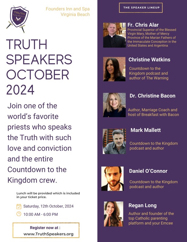 Truth Speakers 2024 conference flyer
